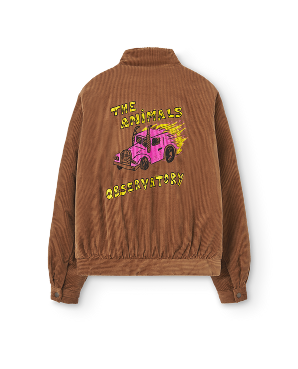 Brown Tiger Corduroy Jacket PRODUCT BACK