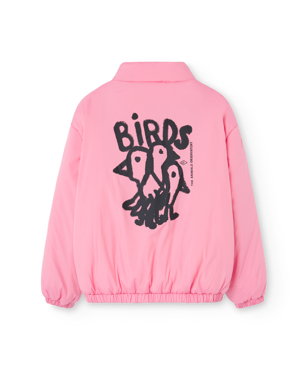 Pink Crocodile Padded Jacket PRODUCT BACK