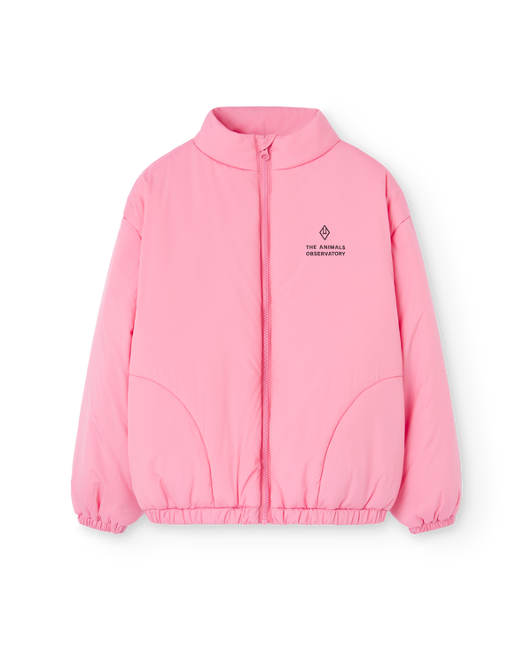 Pink Crocodile Padded Jacket PRODUCT FRONT