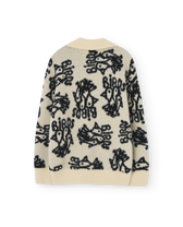 Cream Yellow Raven Polo Sweater PRODUCT BACK