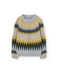 Celeste Zig Zag Bull Sweater