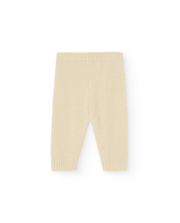 Cream Yellow Cougar Baby Leggings PRODUCT BACK