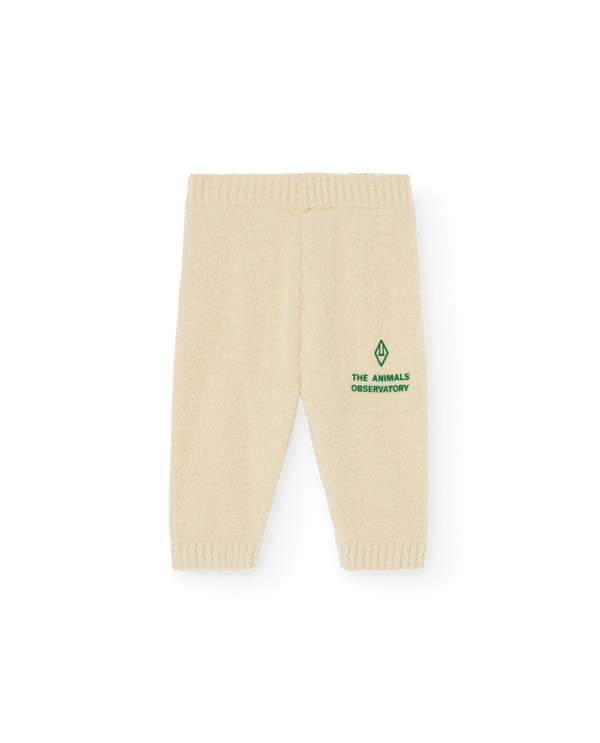 Cream Yellow Cougar Baby Leggings PRODUCT FRONT