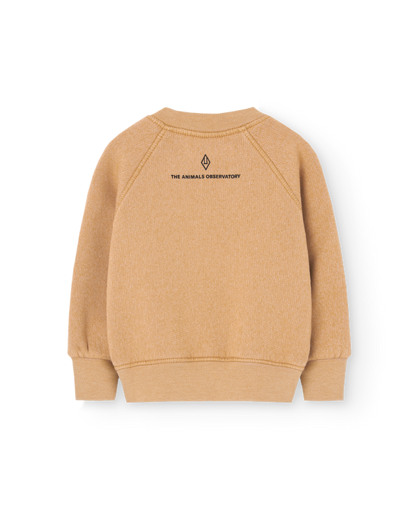 Brown Jackal Baby Sweatshirt PRODUCT BACK