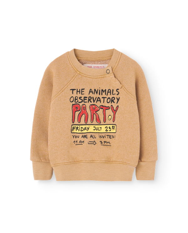Brown Jackal Baby Sweatshirt PRODUCT FRONT