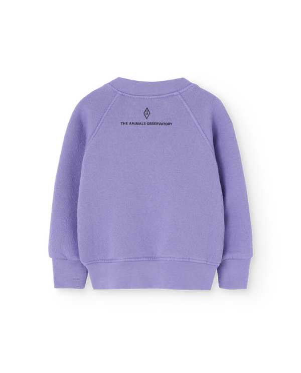 Purple Jackal Baby Sweatshirt PRODUCT BACK
