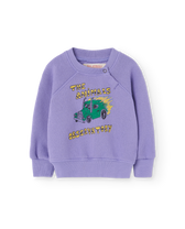 Purple Jackal Baby Sweatshirt PRODUCT FRONT