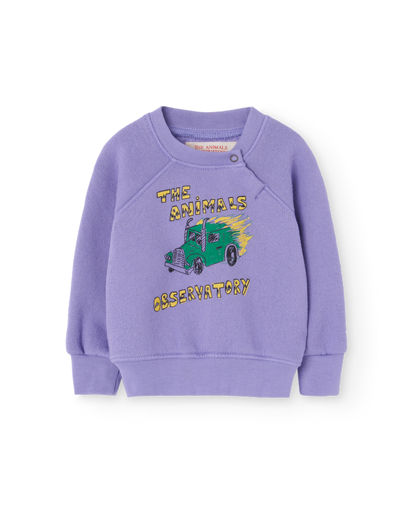 Purple Jackal Baby Sweatshirt PRODUCT FRONT