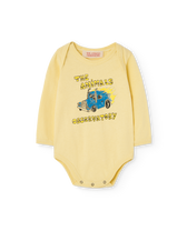 Cream Yellow Wasp Bodysuit PRODUCT FRONT