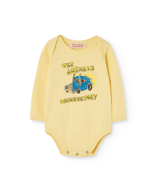 Cream Yellow Wasp Bodysuit PRODUCT FRONT