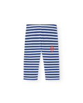 Blue Stripes Penguin Baby Leggings
