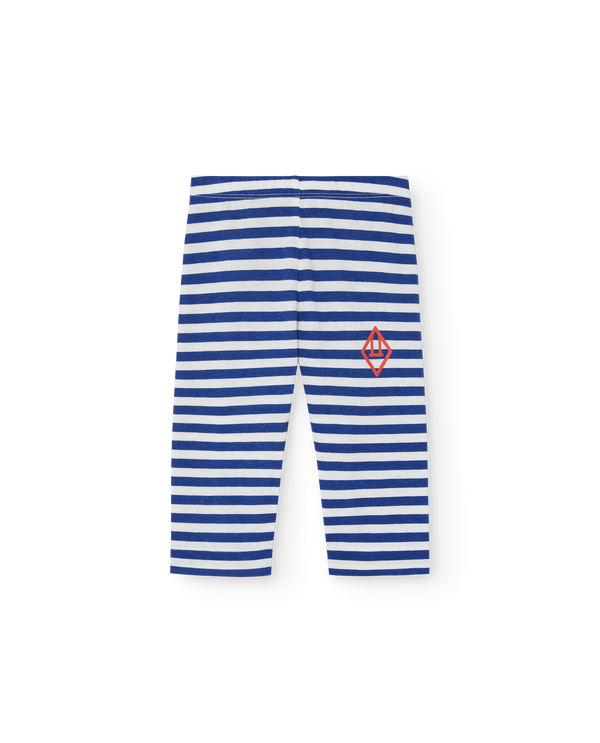 Blue Stripes Penguin Baby Leggings PRODUCT FRONT