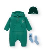Green Rat Baby Jumpsuit MODEL FRONT