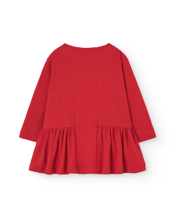 Red Wildebeest Baby Dress PRODUCT BACK