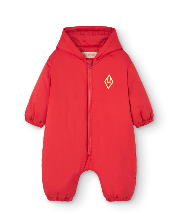 Red Bumblebee Baby Snowsuit PRODUCT FRONT