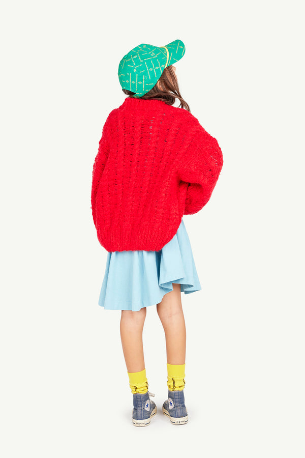 Green Allover Hamster Cap MODEL BACK