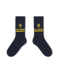 Navy Worm Baby Socks