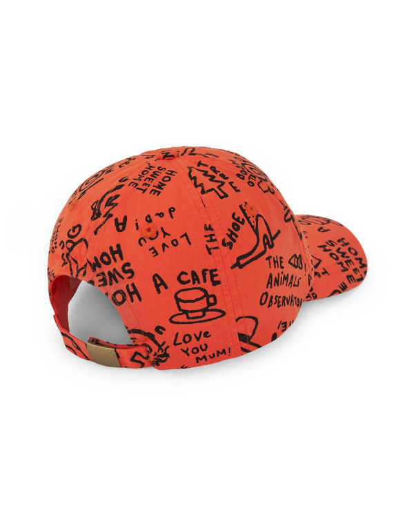 Red hamster cap PRODUCT BACK