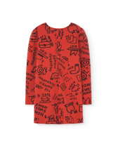 Red bug dress PRODUCT BACK