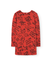 Red bug dress PRODUCT FRONT