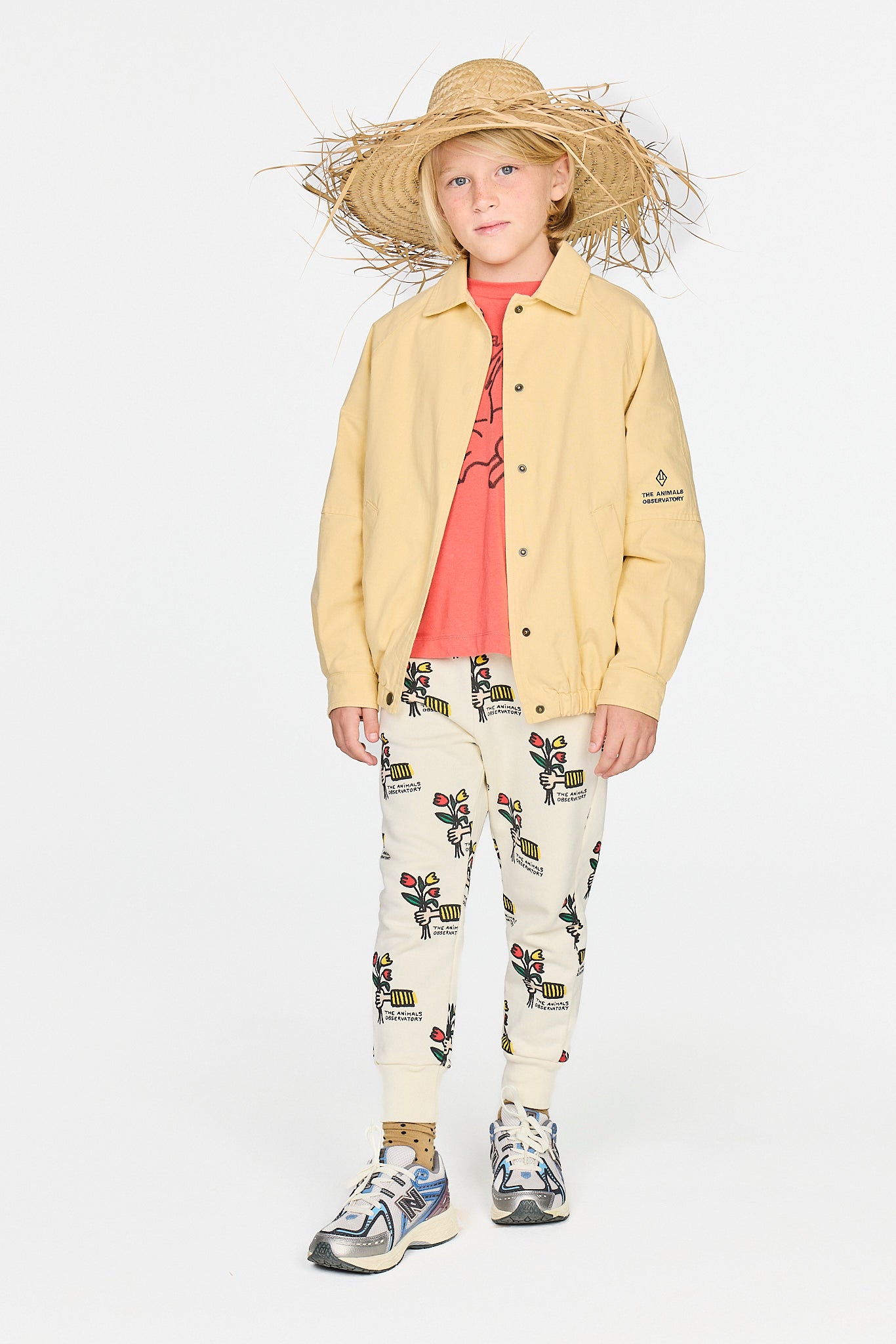 Beige Tiger Jacket MODEL FRONT