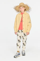 Beige Tiger Jacket MODEL FRONT