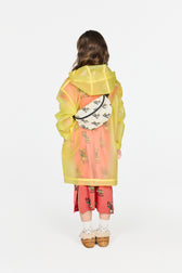 Yellow Lion Raincoat MODEL BACK