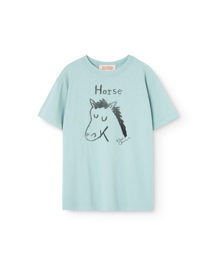 Light Blue Rooster T-Shirt COVER