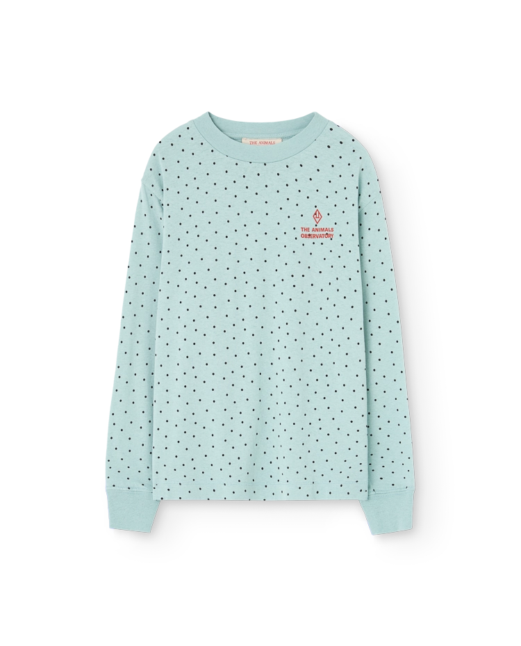 Light Blue Dog Long Sleeve T-Shirt COVER