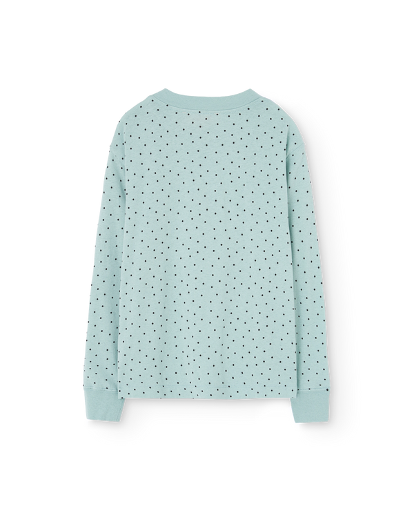 Light Blue Dog Long Sleeve T-Shirt PRODUCT BACK