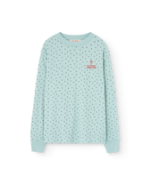 Light Blue Dog Long Sleeve T-Shirt PRODUCT FRONT