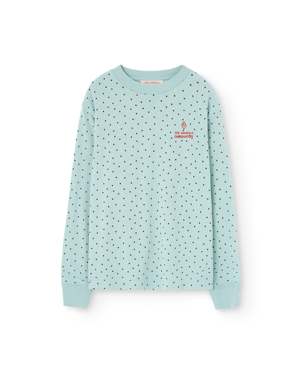 Light Blue Dog Long Sleeve T-Shirt PRODUCT FRONT