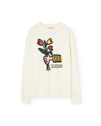 White Dog Long Sleeve T-Shirt COVER