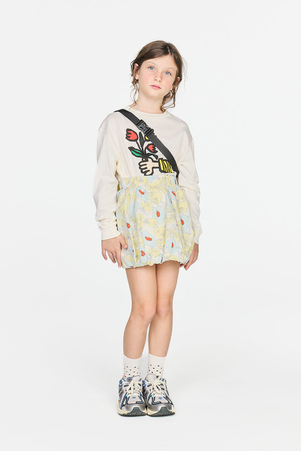 White Dog Long Sleeve T-Shirt MODEL FRONT