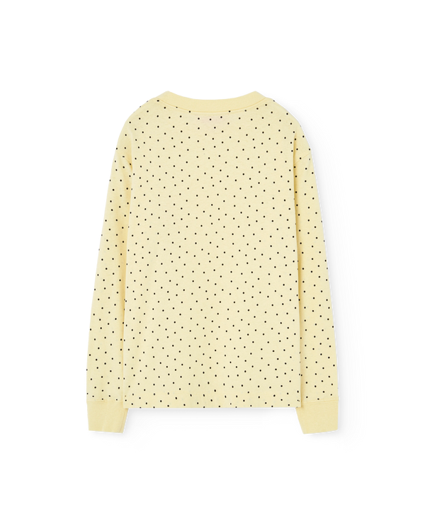 Light Yellow Dog Long Sleeve T-Shirt PRODUCT BACK
