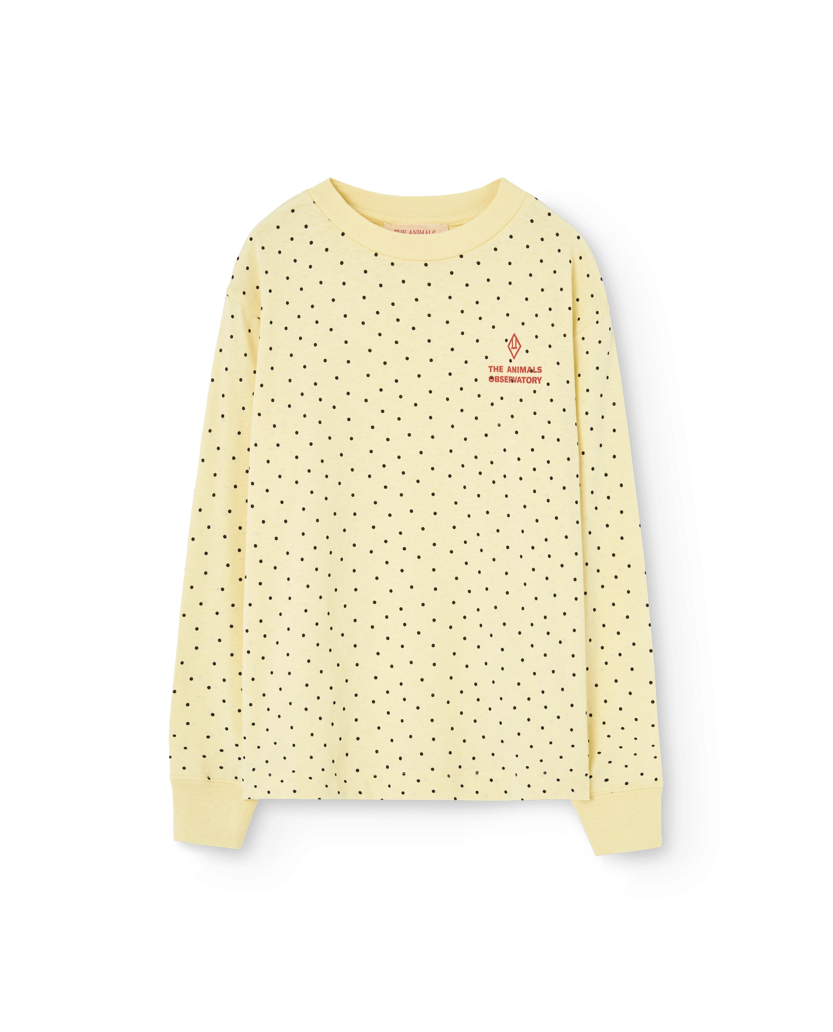 Light Yellow Dog Long Sleeve T-Shirt PRODUCT FRONT