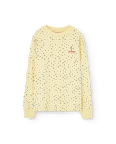 Light Yellow Dog Long Sleeve T-Shirt PRODUCT FRONT