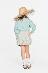 Light Blue Bear Sweatshirt MODEL BACK