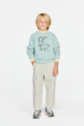 Light Blue Shark Sweatshirt MODEL FRONT