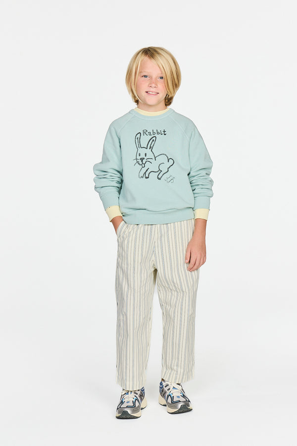 Light Blue Shark Sweatshirt MODEL FRONT