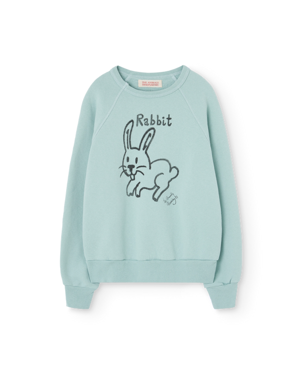 Light Blue Shark Sweatshirt PRODUCT FRONT