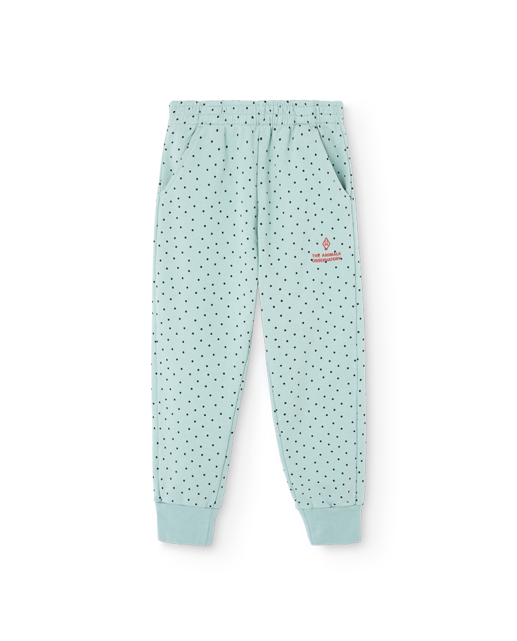 Light Blue Panther Sweatpants COVER