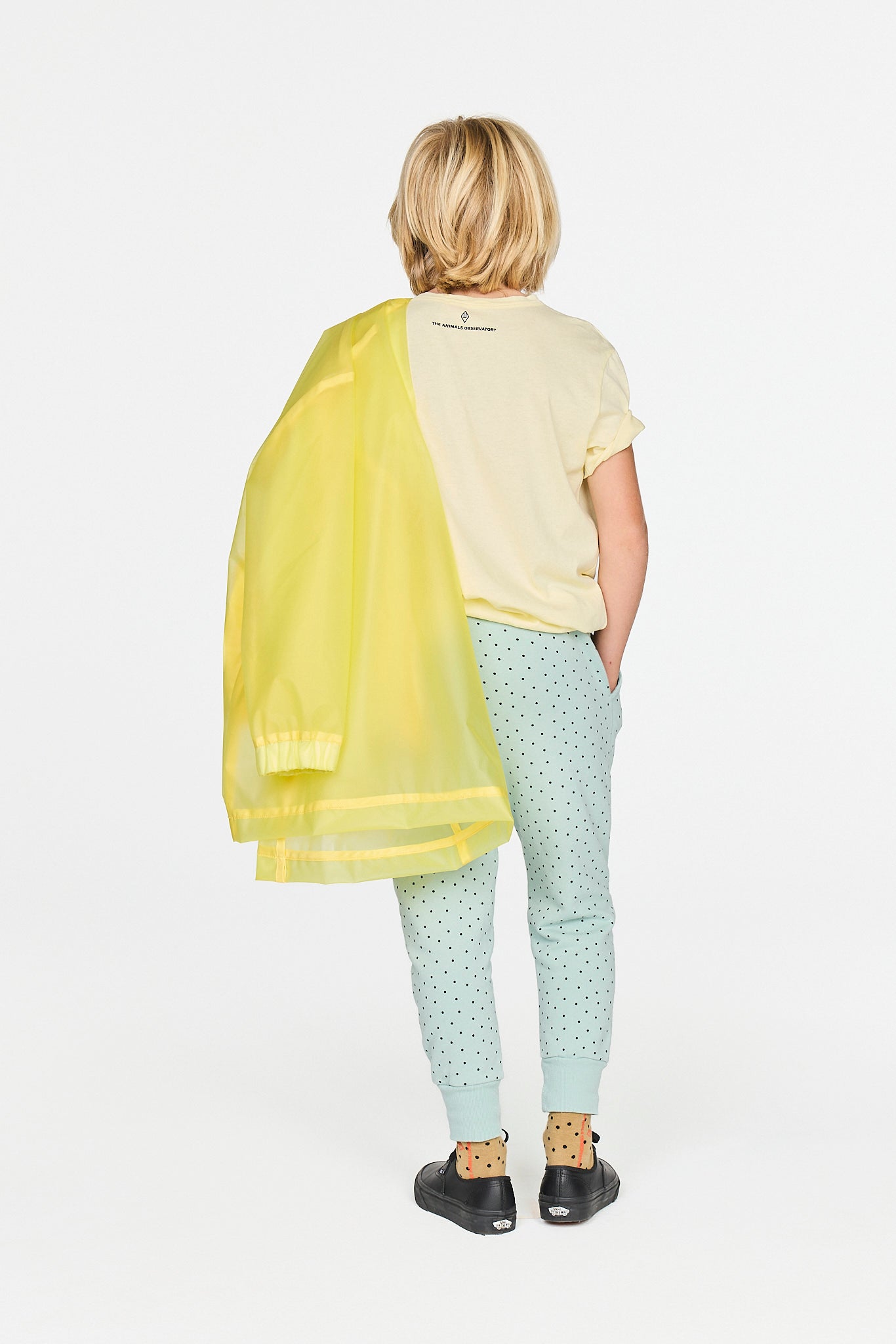 Light Blue Panther Sweatpants MODEL BACK