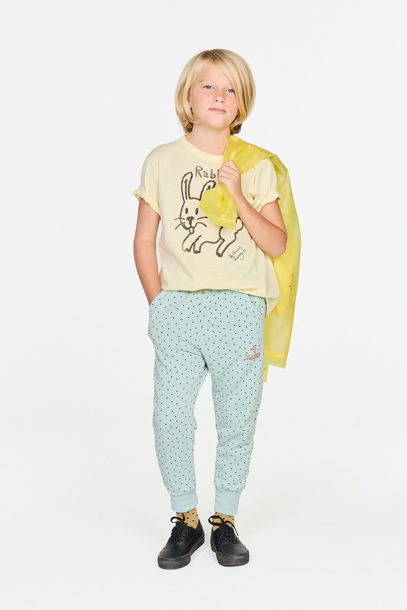 Light Blue Panther Sweatpants MODEL FRONT