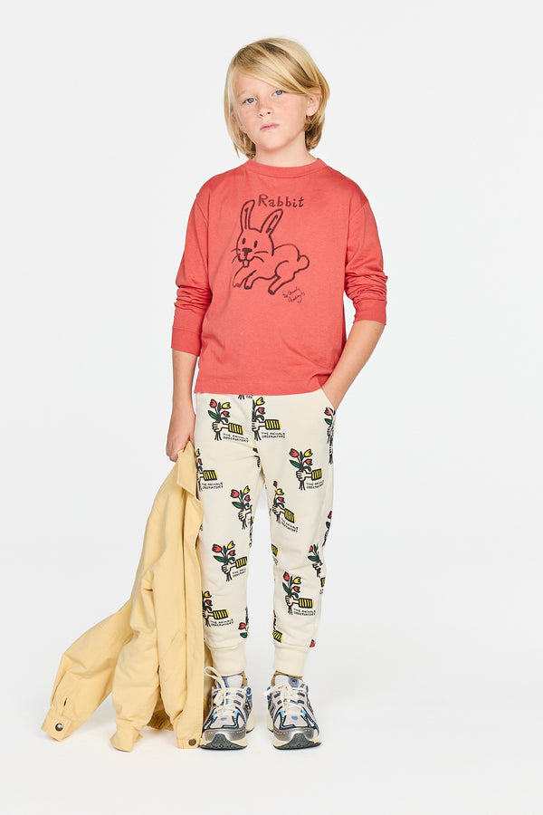 White Panther Sweatpants MODEL FRONT