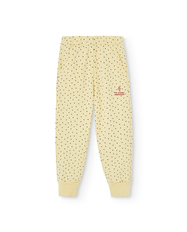 Light Yellow Panther Sweatpants COVER