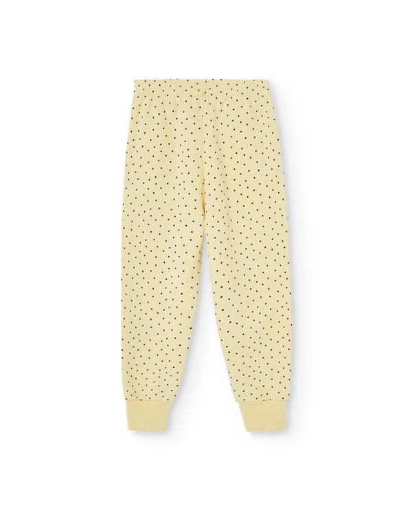 Light Yellow Panther Sweatpants PRODUCT BACK