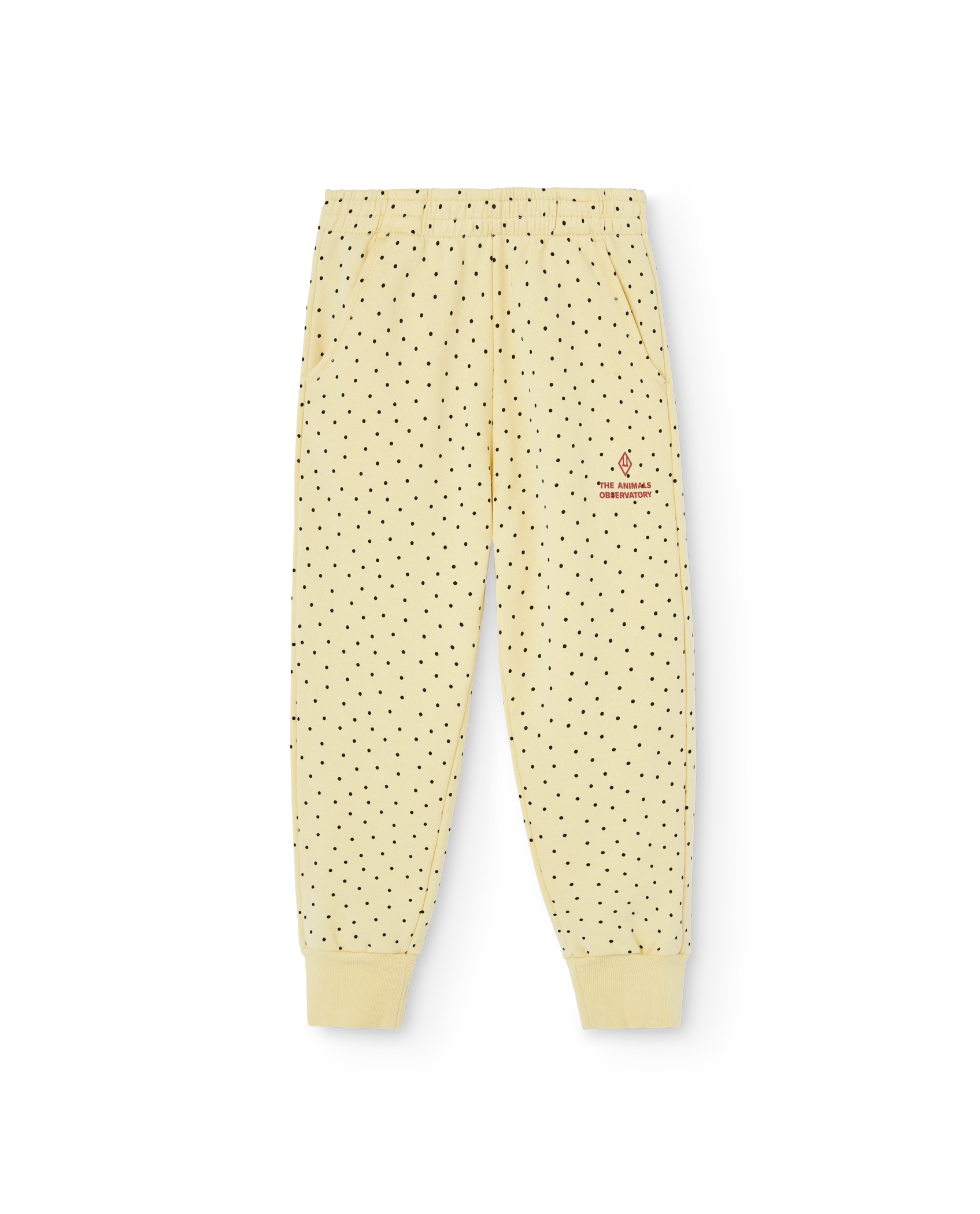 Light Yellow Panther Sweatpants PRODUCT FRONT