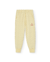 Light Yellow Panther Sweatpants PRODUCT FRONT