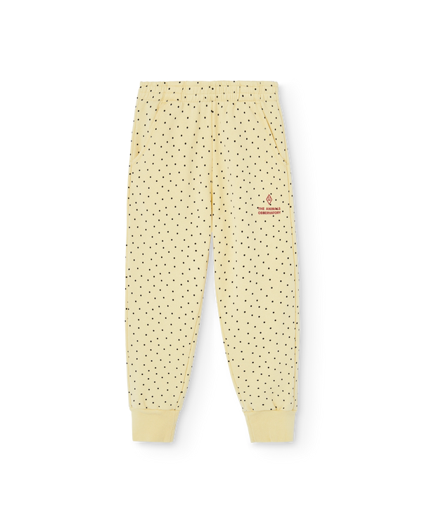 Light Yellow Panther Sweatpants PRODUCT FRONT
